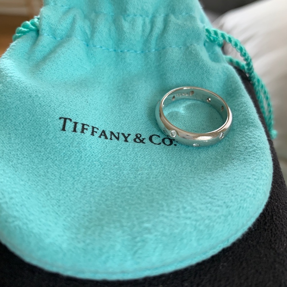 Tiffany & Co.  platinum diamond Etoile band